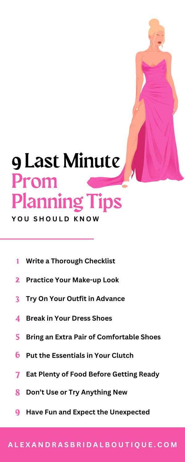 9 Last Minute Prom Planning Tips You Should Know