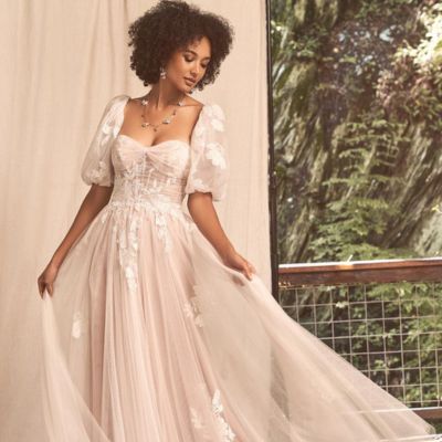The Best Wedding Dress Styles for Petite Brides