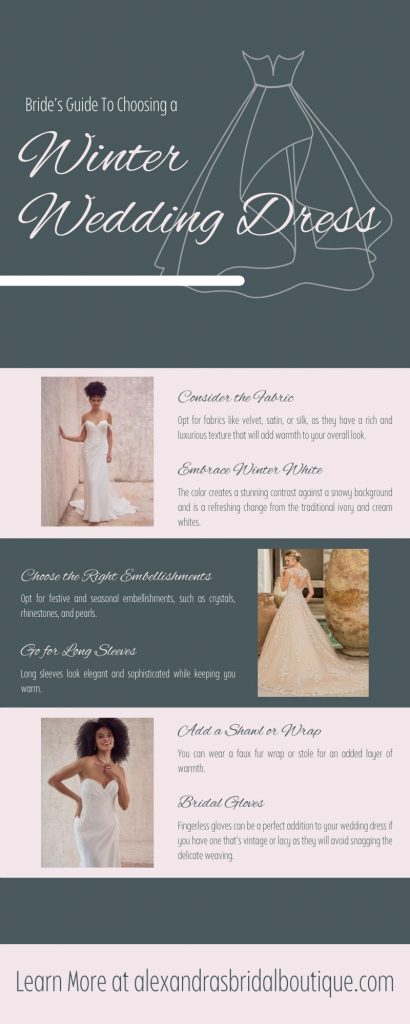 Bride's Guide To Choosing a Winter Wedding Dress Alexandra's Boutique Bride's Guide To Choosing a Winter Wedding Dress Alexandra's Boutique
