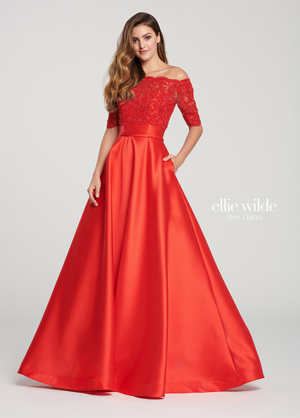 Ellie Wilde Style Number EW119092-No Bolero - 1