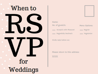 When to RSVP for Weddings