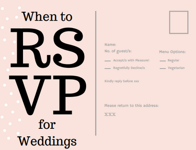 When to RSVP for Weddings