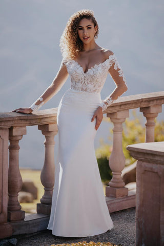 allure bridal lace mermaid dress Mermaid-Style Wedding Dresses