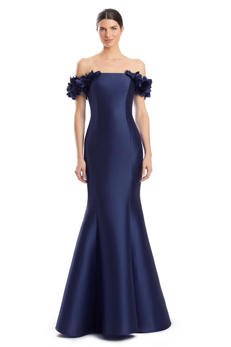 alexander dress in cool blue Alexander Mcqueen Draped Paneled Denim Midi Dress - Blue