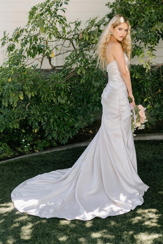 allure bridal satin wedding dress R3608 Allure Bridals