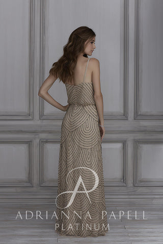 Adrianna Papell Platinum Bridesmaids Dress 40109 – Alexandra's Boutique