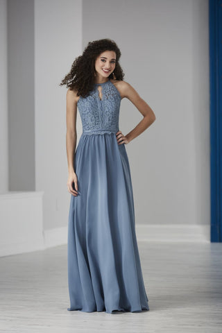 alexandra bridesmaid dresses Dusty Lavender Chiffon V-Neck Bridesmaid Dress A-Line Floor-Length