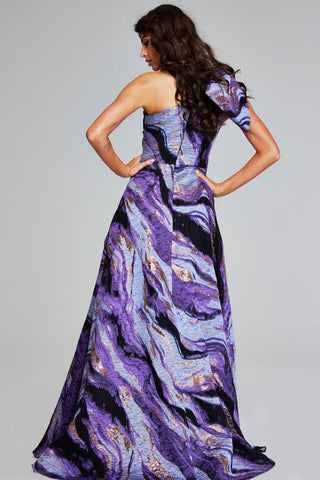 purple mob dress Jovani Evenings Dress 40695 Purple/Multi / 16