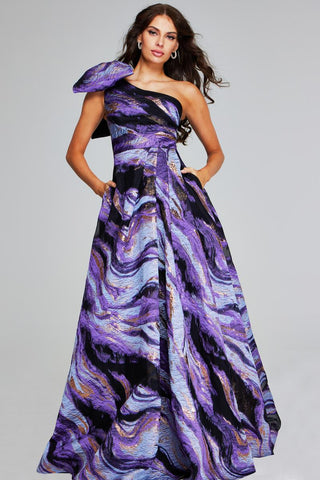 Jovani Evenings Dress 40695 Purple/Multi / 16 Jovani Evenings Dress 40695 Purple/Multi / 16