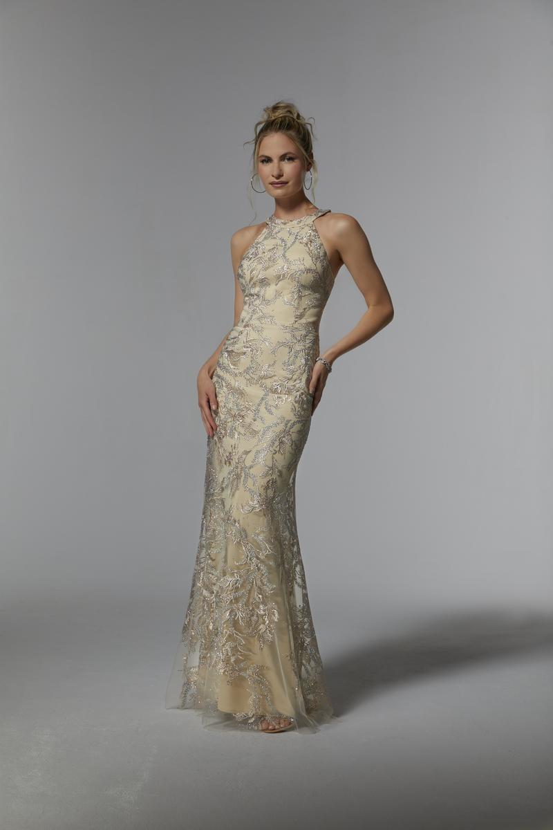 MLNY Morilee New York Dress 72939 Silver / 2 MLNY Morilee New York Dress 72939 Silver / 2