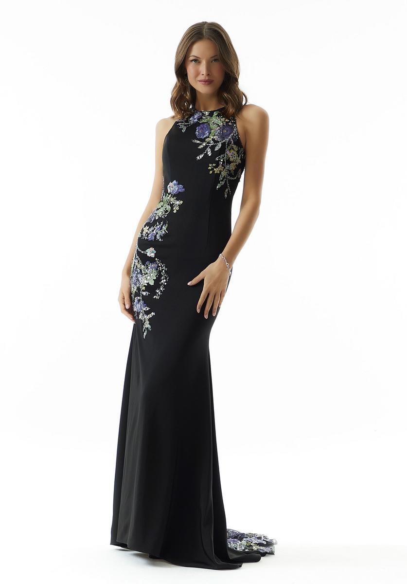 MLNY Morilee New York Dress 73006 Black/Multi / 12 MLNY Morilee New York Dress 73006 Black/Multi / 12