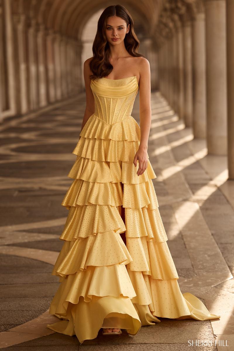sherri hill corset dress Sherri Hill 56161 74-145 / Orchid / 8